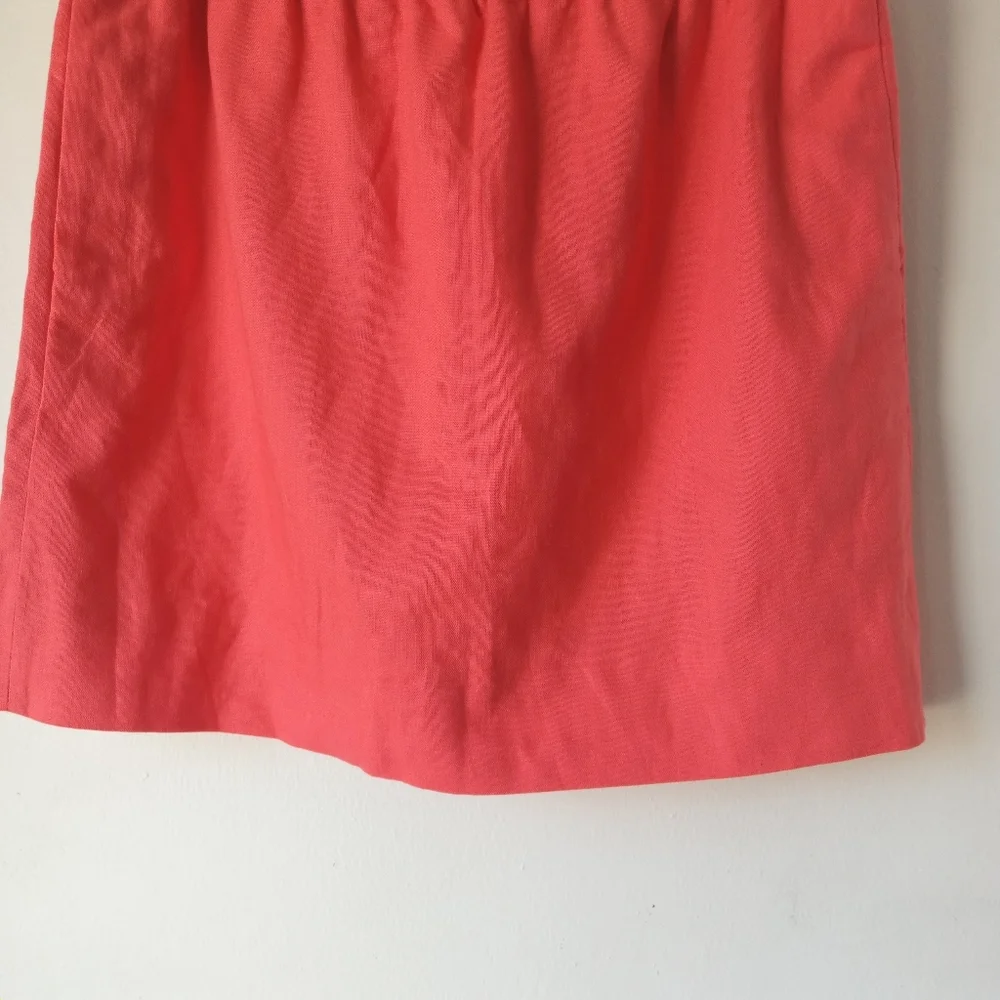 NWT J.Crew Factory 6 Linen Blend Side Walk Skirt